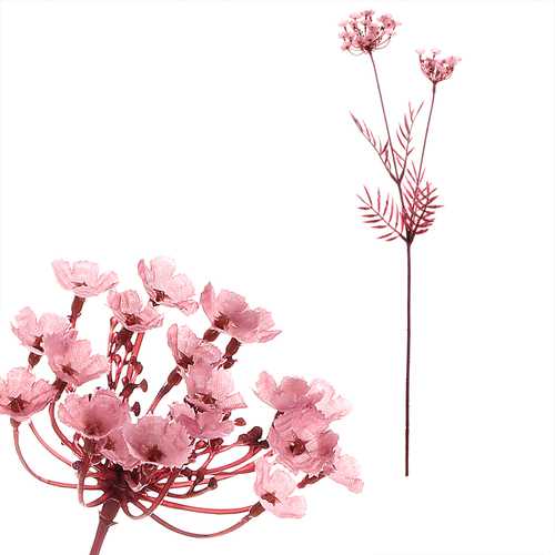 Kopr kvetoucí - umělý řezaný, barva tmavě růžová