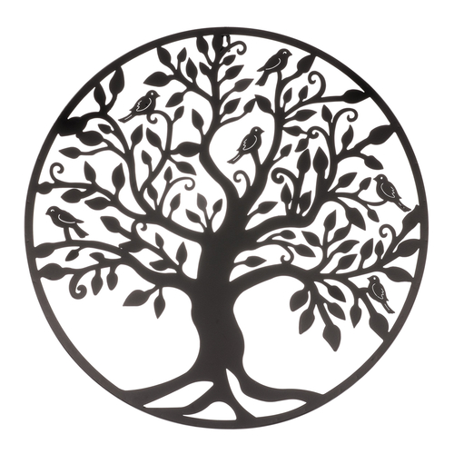 Strom kovový - na zavěšení, vel. L, barva černá