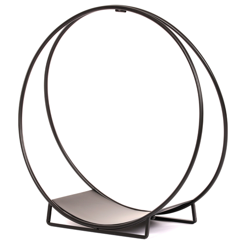 Stojan na dřevo ke krbu - kovový, kruhový tvar